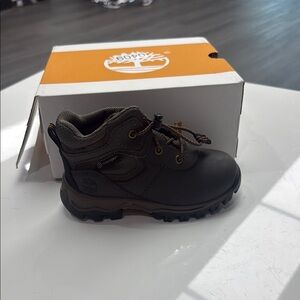 NEW Timberland 8M/M Toddlers Mt. Maddsen Waterproof Hiking Boots Dark Brown